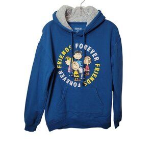 Peanuts Forever Friends Blue Hoodie S